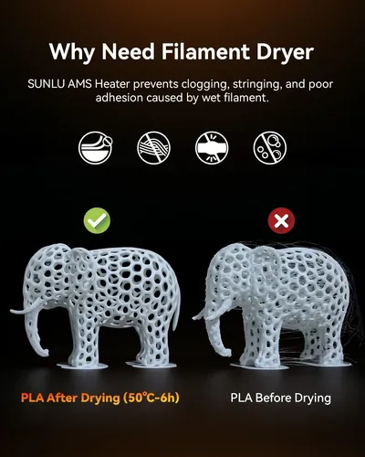 Secador De Filamento Sunlu Ams Heater Para Bambu Lab Gen 1