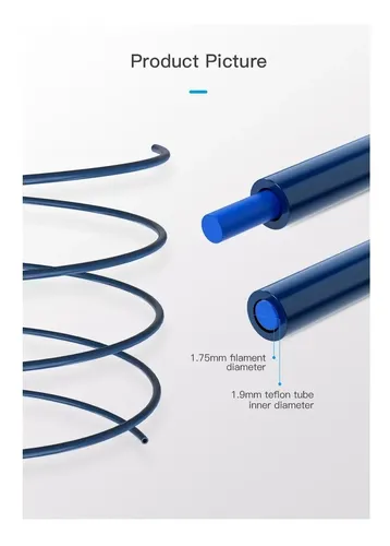 Tubo Teflon Ptfe Para Bowden Capricorn De 2 Mts Creality