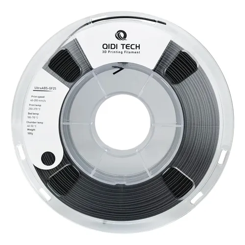 Filamento Abs Fibra De Vidrio Negro 1 75mm Para Impresora 3d