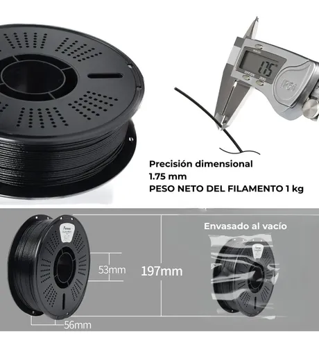 Filamento 3d Fremover Petg+ De 1.75mm Y 1kg Fibra De Vidrio