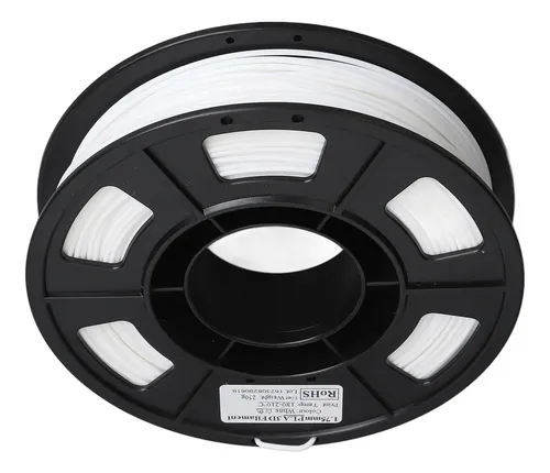 Filamento De Impresora 3d Pla De 1,75 Mm, Blanco, 8,8 Oz, Pe