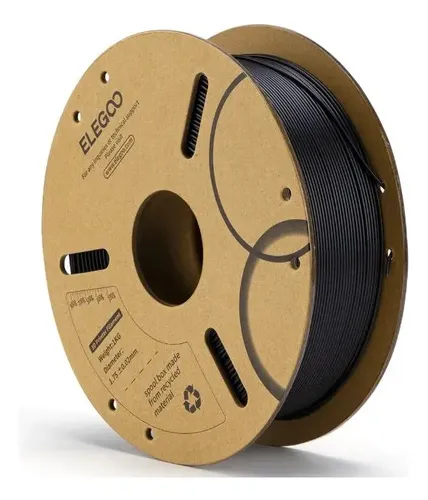 Elegoo 1kg Pla Filamento para Impresora 3d 1.75mm Color Negro