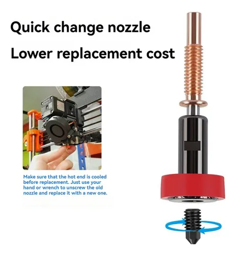 Para Extrusora Revo Hotend, Boquilla De Acero Altamente Endu