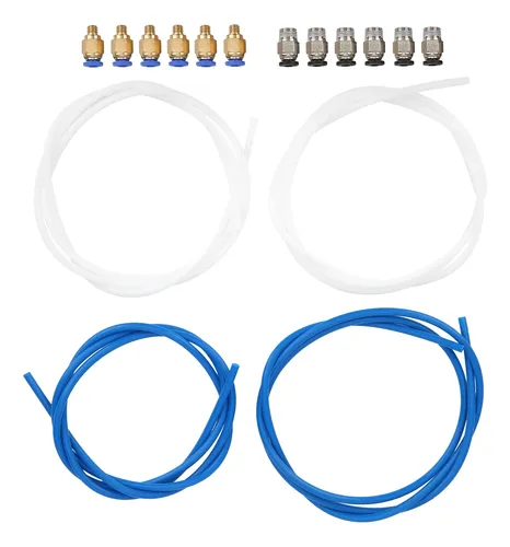 Accesorios Impresora 3d 4 Tubos Ptfe 6 Conectores