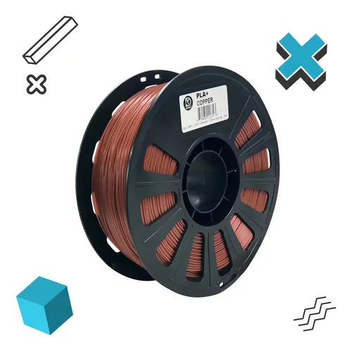 Filamento Impresora 3d Pla+ Iiid Max De 1.75mm X 1kg Color Cobre Copper
