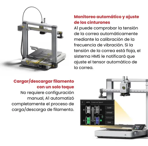 Impresora 3D Bambu Lab A1 con Pack de 5 Kg de Filamentos PLA Lite