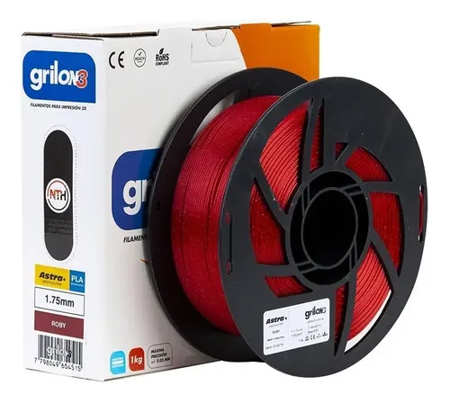 Filamento Pla Astra Glitter 1,75mm Grilon3 1kg Colores