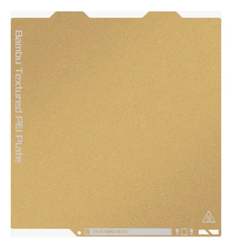 Base Placa Pei Texturizada Dorada Bambu Lab  A1 Mini