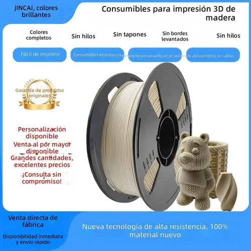 Filamento Pla De Madera 1.75mm 1kg Color – Pla Amarillo Oro