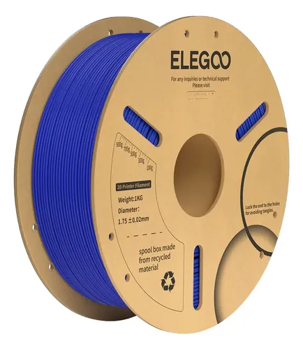 Filamento 3d Pla 1.75mm X 1kg Elegoo Color Azul Oscuro