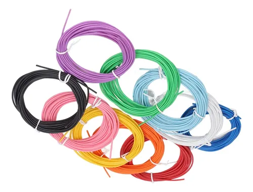 10 Filamentos Colores Repuesto Lapiz 3d 5 Metros 1.75mm Pla