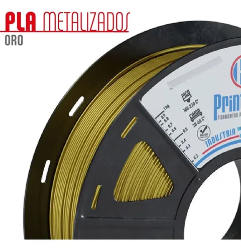 Filamento Impresora 3d Printalot Pla Resistente 1kg Oro