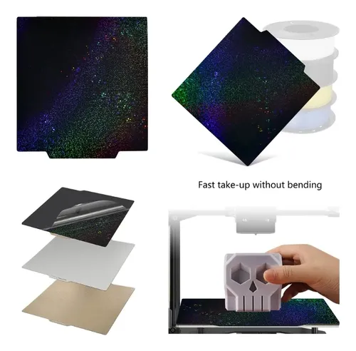 Placa De Presión Pet + Pei Con Resorte Magnético Flexible De