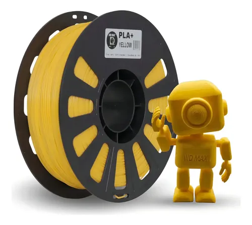Filamento Impresora 3d Pla+ Iiid Max De 1.75mm X 1kg Color Amarillo (yellow)