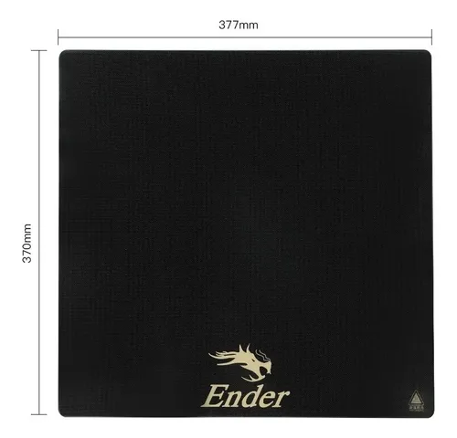 Base Cama Cristal Vidrio Carborundum 370x377mm Ender-5 Plus