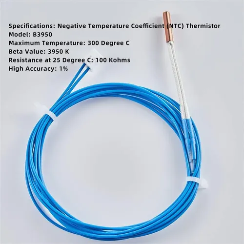 Termistor Ntc 3950 100k 3pcs 3.9ft Para Impresoras 3d