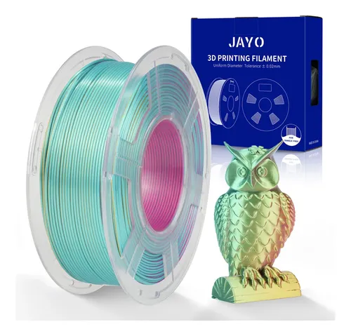 Filamento Silk Pla+ Jayo 1.1kg Doble Color, Brillante Y -cn