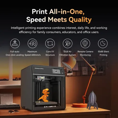 Impresora 3d Flashforge Adventurer 5m Pro Con Nivelación Aut