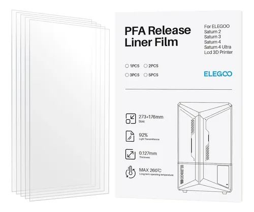Pegoo 3 Piezas De Película Pfa Release Liner Film 2.0 Para E