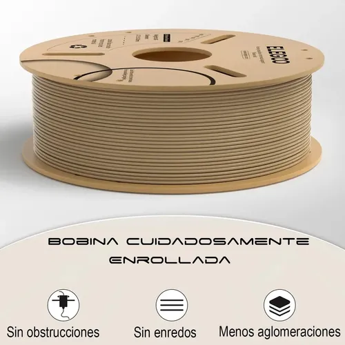 Filamento Pla Elegoo 1 Kg 1.75mm Impresora 3d No Enredos Color Gris