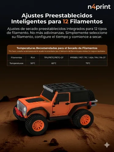 Secador Filamento Creality Space Pi V2 Plus New 2026 N4print