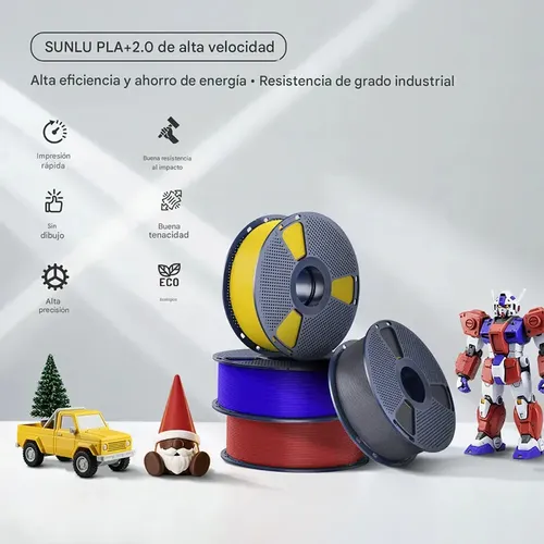 Filamentro Impresora 3d Pla+2.0 High Speed 1kg 1.75mm -cn