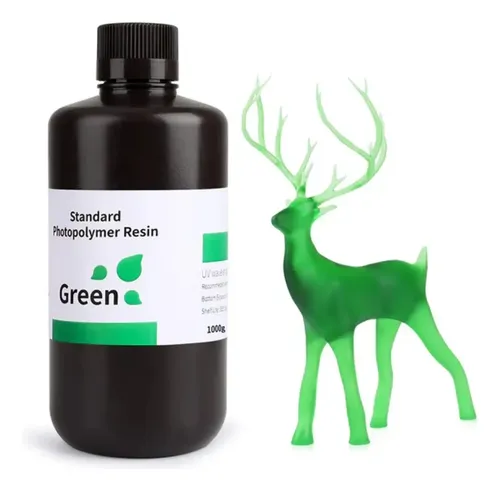 Resina Standard Elegoo Verde Transparente 1kg