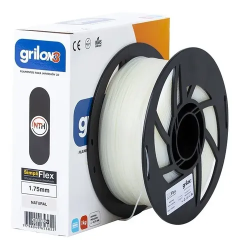 Filamento 3D Flexible TPU Grilon3 Simpliflex 1.75mm 1kg Natural