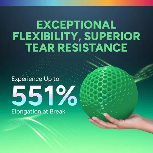 Overture Filamento Tpu 1.75mm Rollo Flexible, 95a Verde