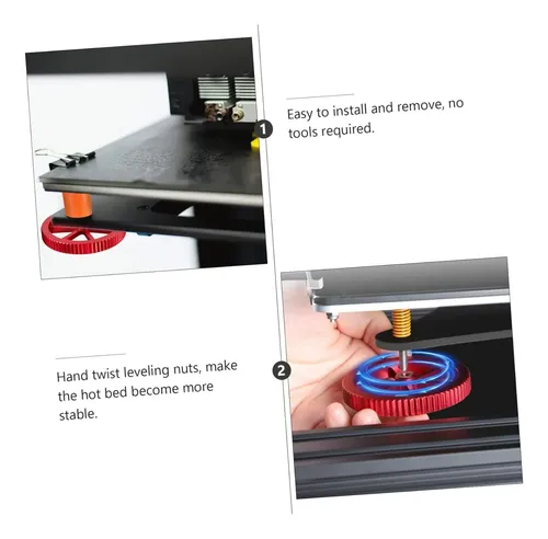 Kit 12 Tuercas Y Resortes Nivelador Cama Impresora 3d