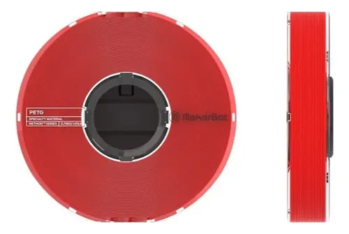 Bobina De Filamento Termoplástico Makerbot Petg Roja De 0,75