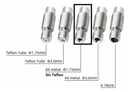 Barrel V5 All Metal Impresora 3d Hotend