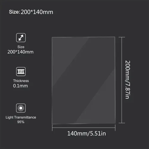 Fep Film 200mm*140mm Impresora 3d Resina