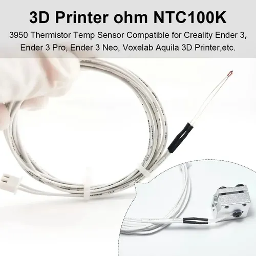 Termistor 3d 100k Ntc 3950 Para Impresora 3d Pack 5