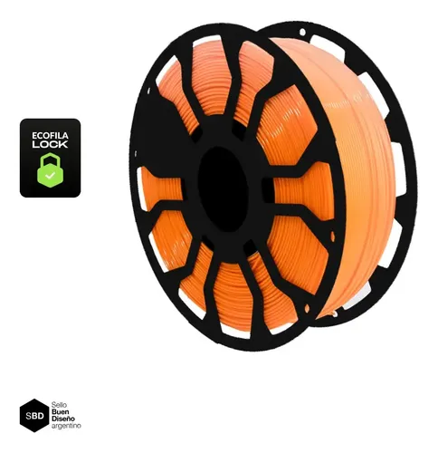 Filamento Pla Hellbot Ecofila 1kg 1.75mm Impresora 3d Color Naranja