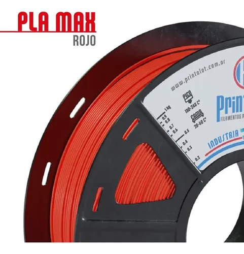 Filamento Para Impresoras 3d Pla Max :: Printalot Color Rojo
