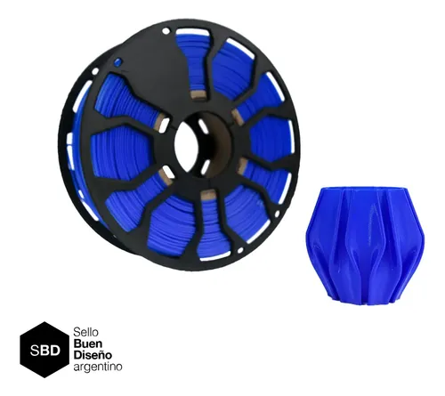 Filamento Hellbot V2 Ecofila Pla Lock 1kg Color Azul