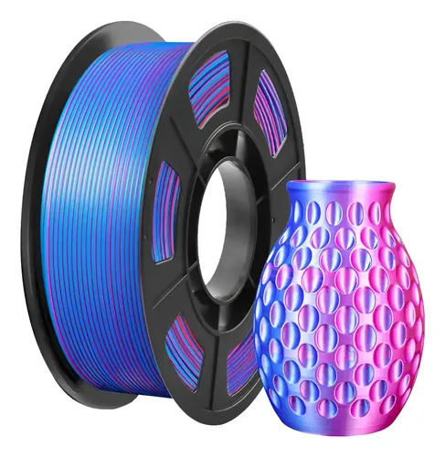 Filamento Pla 3d 1.75mm Rojo/azul – Alta Precisión 250g .//