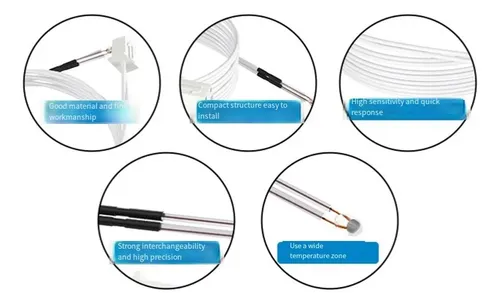 5 Piezas Para 3 Termistores, Perla De Vidrio Ntc 100k