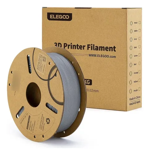 Elegoo 1kg Pla Filamento para Impresora 3d 1.75mm GRIS PROFUNDO