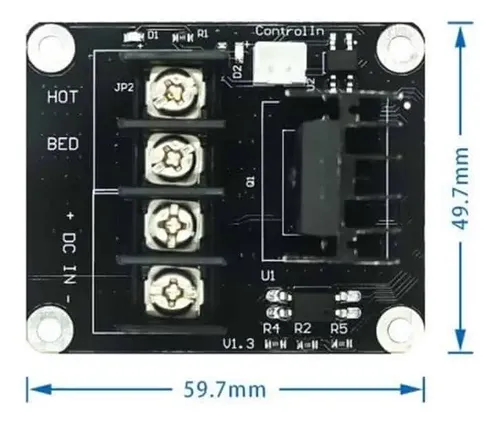 Modulo Control Cama Caliente Impresora 3d Mos25 25a