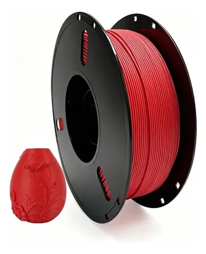 Filamento Pla Mate Rojo 1kg 1 75mm Para Impresora 3d