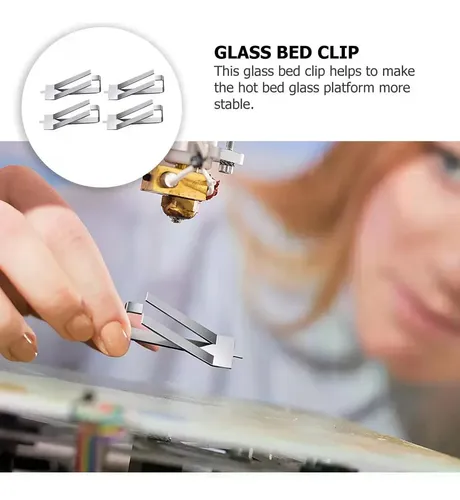Plataforma De Vidrio Con Clip Giratorio Para Impresión