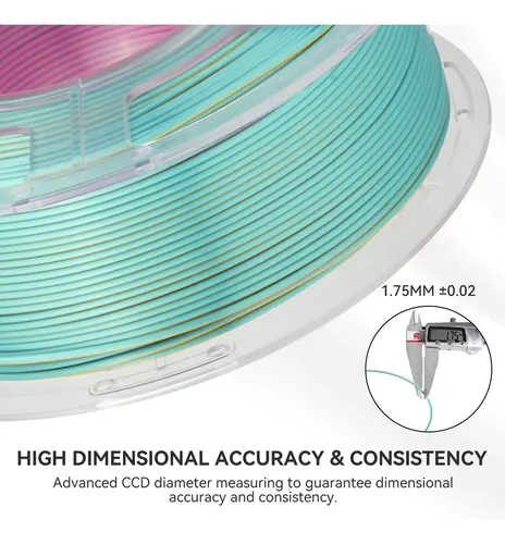 Filamento Silk Pla+ Jayo 1.1kg Doble Color, Brillante Y -cn