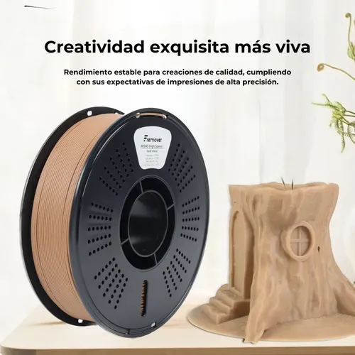 Filamento Impresora 3d Pla Dark Wood High Speed Fremover