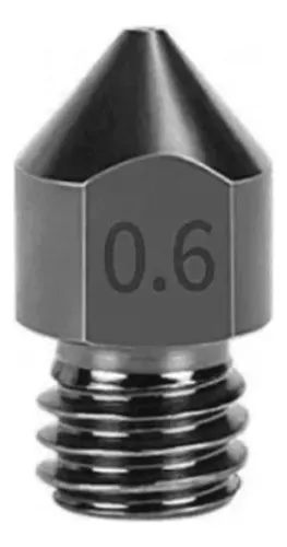 Nozzle 0.6mm Pico Acero Endurecido Mk8 Ender *capas3d*