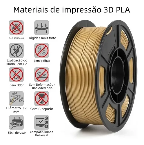 For Filamento De 250 G Para Impresora 3d, Color Madera,