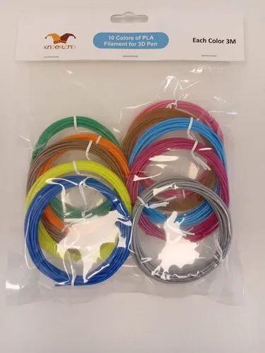 Repuesto Filamento Lapiz 3d 10 Colores 30mts Pla Shine