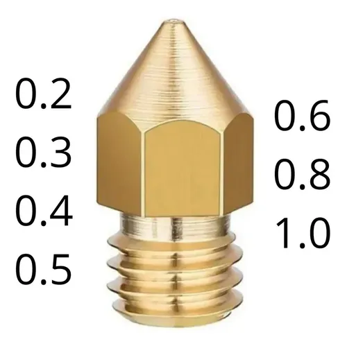Nozzle Pico Bronce Compatible Artillery Hornet Impresora 3d