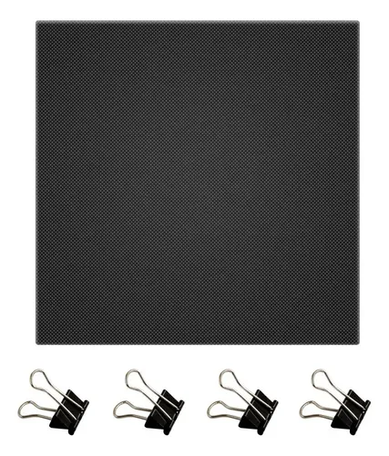 Placa Vidrio Calefactable 3d 220x220mm Con Clips